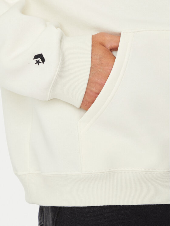 Converse Converse Pulóver M Cons Hoodie 10026148-A10 Ekru Regular Fit