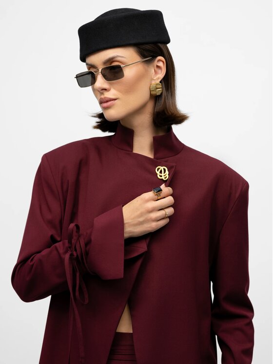 MANDRAGORA MANDRAGORA Giacca da abito Torre Bordeaux Standard Fit