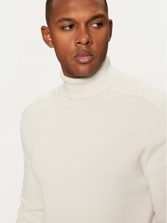 s.Oliver s.Oliver Rollkragenpullover 2152195 Écru Regular Fit