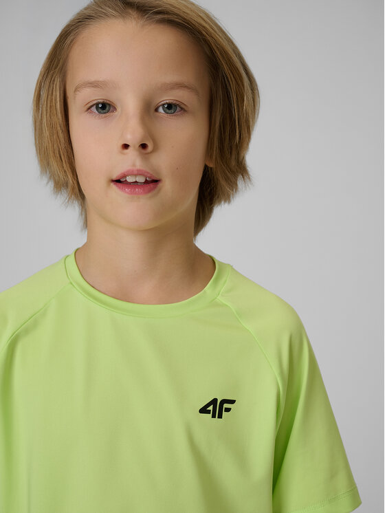 4F 4F Koszulka techniczna THE GYM POWER Zielony Regular Fit