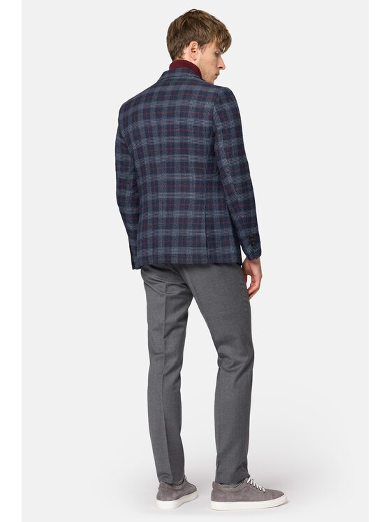 Lancerto Lancerto Marynarka Shildon MA131223000011 Granatowy Slim Fit