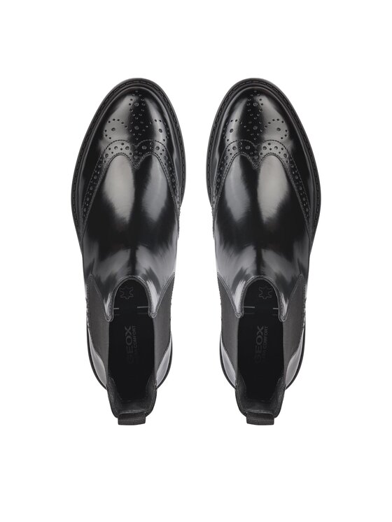 Geox Geox Jātnieku stila puszābaki D Walk Pleasure D36TGD 00038 C9999 Melns