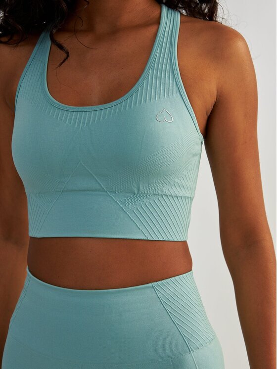 BeShaped BeShaped Biustonosz sportowy Bezszwowy Femme Force Turkusowy