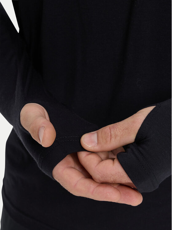 Quiksilver Quiksilver Marškinėliai ilgomis rankovėmis Coastal Run EQYKT04400 Juoda Regular Fit