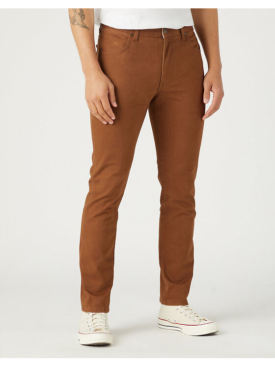 Wrangler Wrangler Jeans LARSTON Marrone Slim Fit