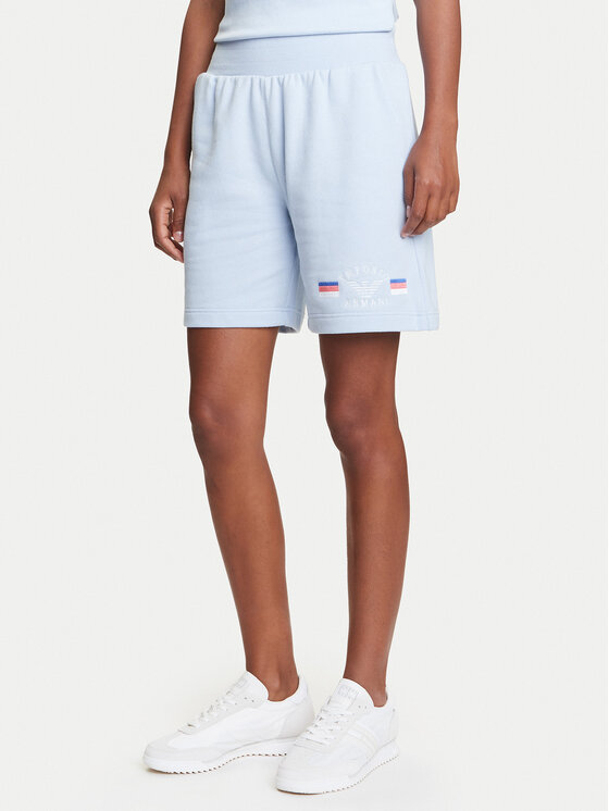 Pantaloni scurți sport Emporio Armani Underwear Femei, Mărimea: XL, Albastru celest, EW000496 AF10882 U9273
