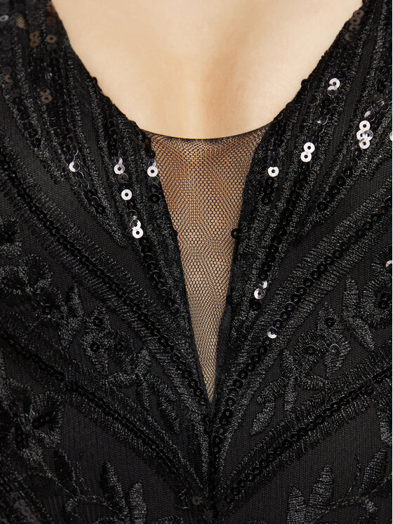 Fracomina Fracomina Abendkleid FQ23SD3002W62401 Schwarz Slim Fit