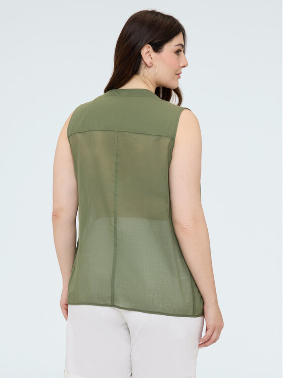 Fiorella Rubino Fiorella Rubino Camicia 500AT001583N035 Verde Regular Fit