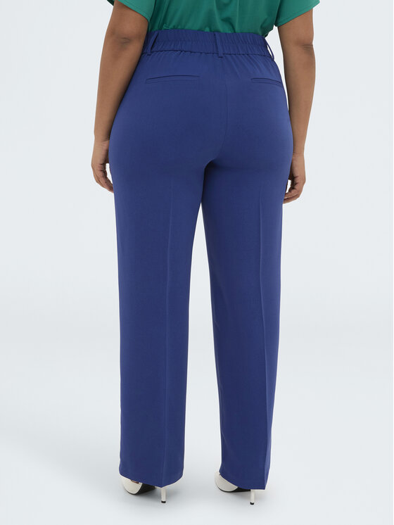 Fiorella Rubino Fiorella Rubino Pantaloni di tessuto P033T005263N024 Turchese Regular Fit