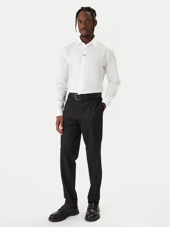 HUGO HUGO Krekls Valerio 50554768 Balts Modern Fit