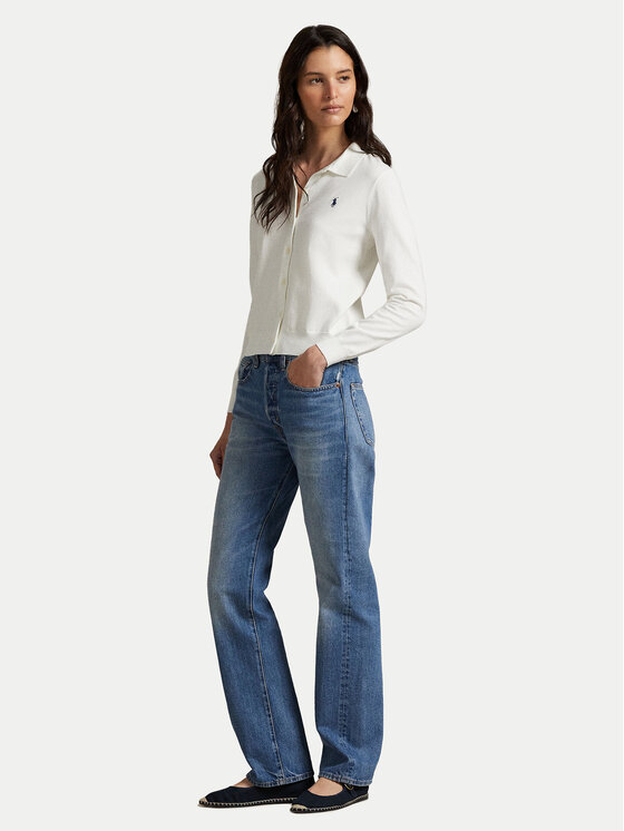 Polo Ralph Lauren Polo Ralph Lauren Kardigán 211972110002 Biela Slim Fit