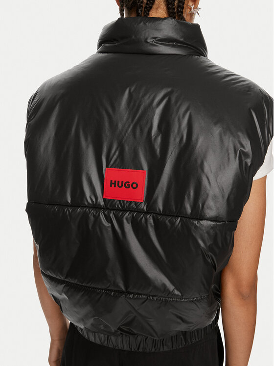 HUGO Hugo Brezrokavnik Felere-2 50522514 Črna Relaxed Fit