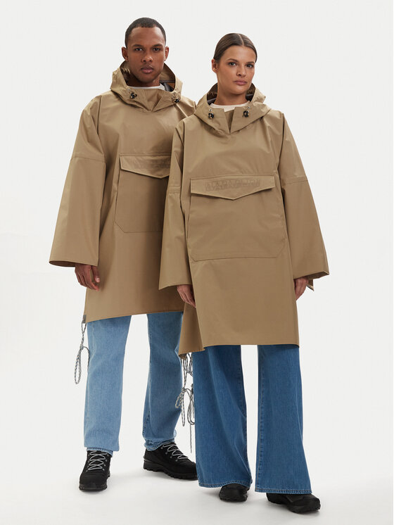 Napapijri Napapijri Geacă de ploaie A-Raincape L NP0A4H4DN2D1 Bej Oversize