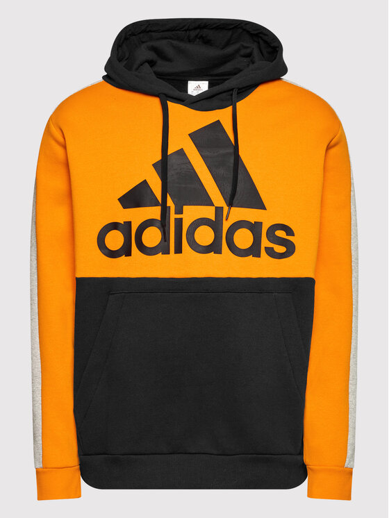 Felpa adidas outlet nera arancione