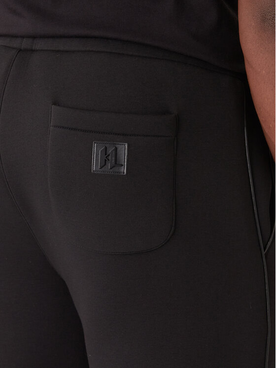 KARL LAGERFELD KARL LAGERFELD Teplákové kalhoty 705040 554907 Černá Regular Fit