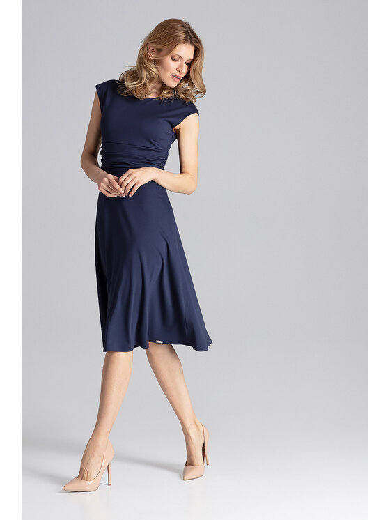 FIGL FIGL Sukienka codzienna M660 Granatowy Regular Fit