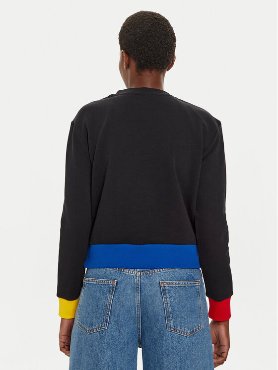 United Colors Of Benetton United Colors Of Benetton Μπλούζα 3J68D107Z Μαύρο Regular Fit