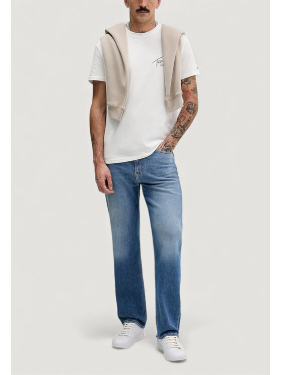 Tommy Jeans Tommy Jeans T-shirt DM0DM22320 Bianco Casual Fit