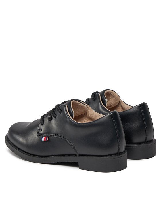 Tommy Hilfiger Tommy Hilfiger Félcipő Low Cut Lace Up Shoe T3B4-33174-1355 Fekete