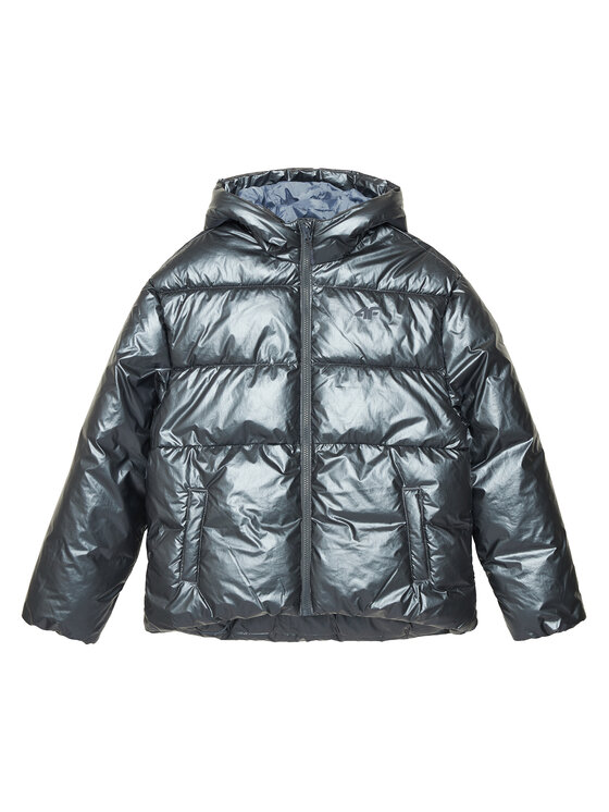 4F 4F Зимова куртка 4FJAW23TDJAF267 Срібний Regular Fit