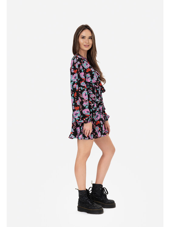 LAURELLA LAURELLA Každodenné šaty 4TU020 Čierna Regular Fit