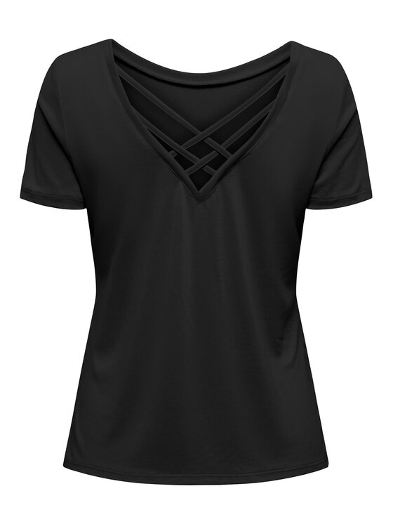 ONLY ONLY Μπλουζάκι 15296948 Μαύρο Regular Fit
