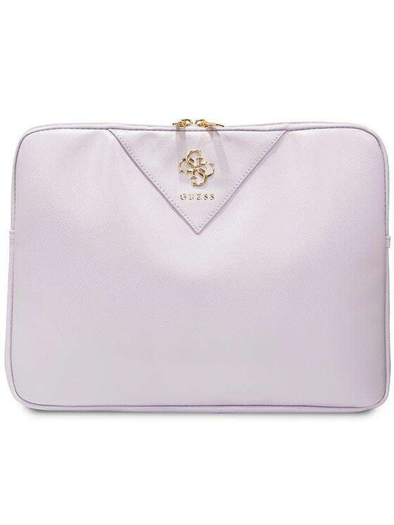 Guess Guess Torba na laptopa Triangle 4G Fioletowy