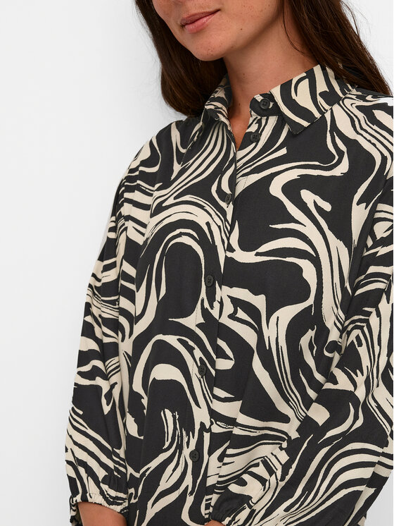 Kaffe Kaffe Φόρεμα πουκάμισο Carmen 10508329 Μαύρο Loose Fit