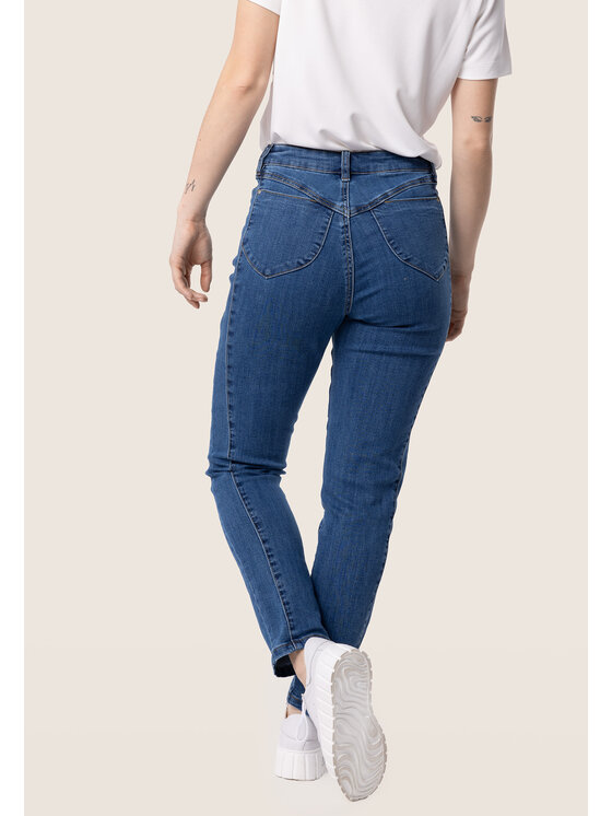 QUIOSQUE QUIOSQUE Dámské kalhoty 3SN001 Tmavomodrá Regular Fit