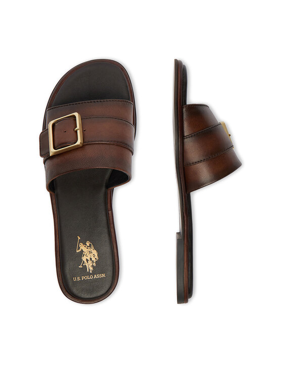 U.S. Polo Assn. U.S. Polo Assn. Шльопанці EO-TEMPE001W/6L1 Темно-коричневий