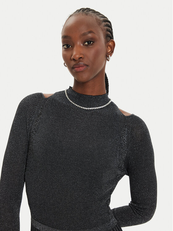 PINKO PINKO Úpletové šaty Ismaele Abito 104443 A28U Černá Regular Fit