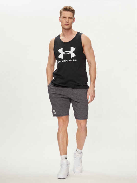 Under Armour Under Armour Tank top Ua Sportstyle Logo Tank 1382883-001 Černá Loose Fit