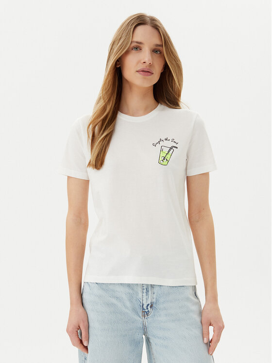 ONLY ONLY T-särk Kita 15349150 Valge Regular Fit