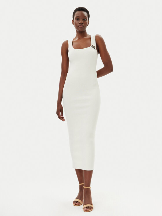 Kontatto Kontatto Coctailkleid 3M0553C Creme Slim Fit