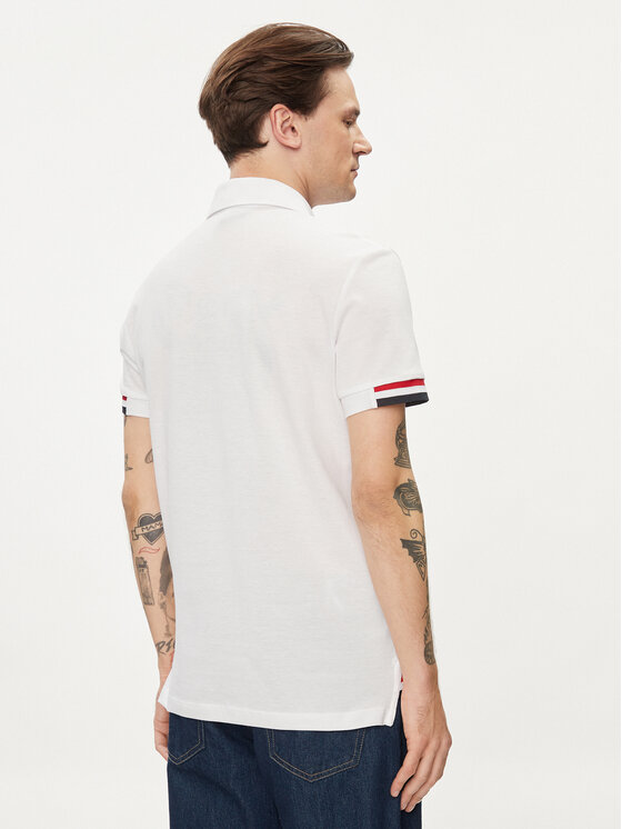 Geox Geox Polo M4510L T2649 F1492 Biały Regular Fit