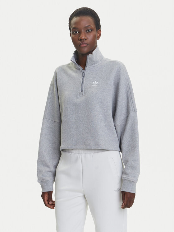 adidas adidas Mikina Essentials French Terry IY9681 Šedá Oversize