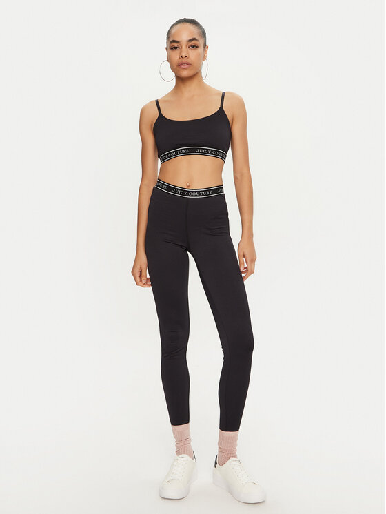 Juicy Couture Leggings Kia JCSML224413 Schwarz Slim Fit Modivo