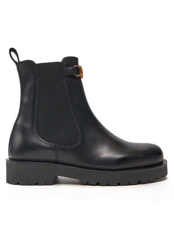TWINSET TWINSET Kotníková obuv s elastickým prvkem 242TGT168 Černá