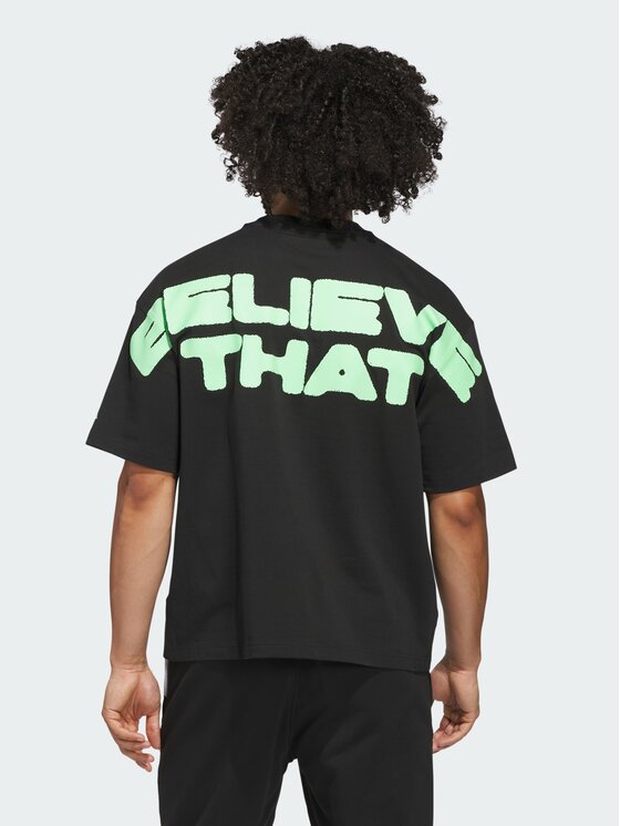 adidas adidas Koszulka techniczna 155365 Czarny Loose Fit