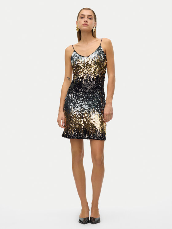 Vero Moda Vero Moda Koktélruha Ria 10317316 Fekete Regular Fit