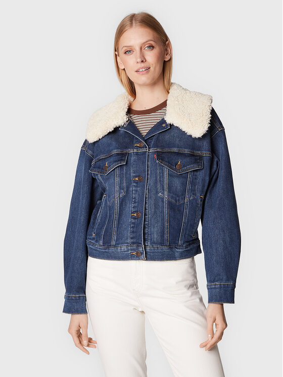 Levi's® Levi's® Teksajakk Baby Bubble A3486-0000 Tumesinine Regular Fit