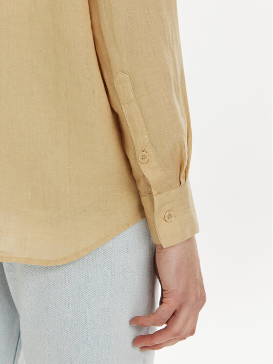 Tommy Hilfiger Tommy Hilfiger Košeľa WW0WW42037 Béžová Relaxed Fit