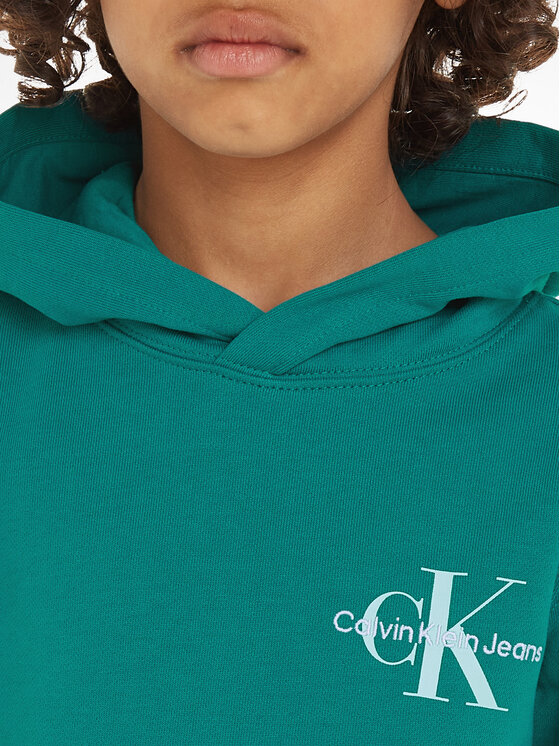 Calvin Klein Jeans Calvin Klein Jeans Džemperis Small Monogram IU0IU00266 Žalia Regular Fit