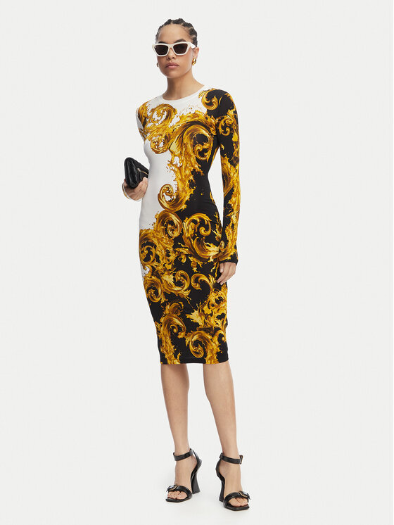 Versace Jeans Versace Jeans Повсякденна сукня 80HAO9P0 JS547 Чорний Slim Fit