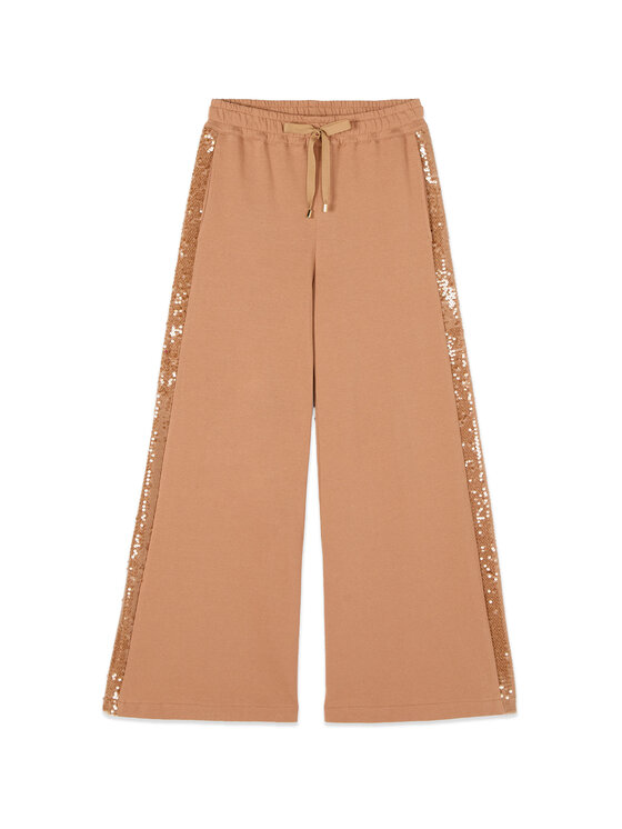 Oltre Oltre Pantaloni di tessuto P841J002432N012 Marrone Baggy Fit