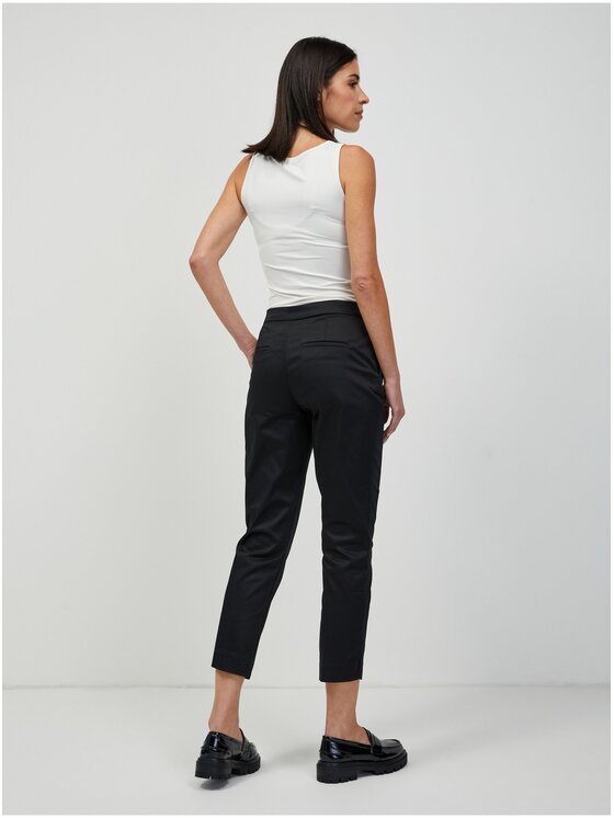 Orsay Orsay Spodnie damskie 356233-660000__36 Czarny Straight Fit