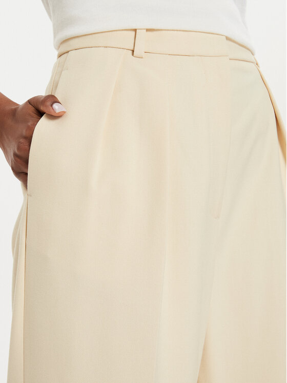 Tommy Hilfiger Tommy Hilfiger Pantaloni di tessuto Core WW0WW39725 Beige Relaxed Fit