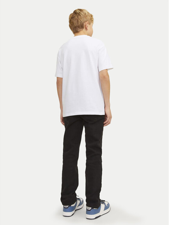 Jack&Jones Junior Jack&Jones Junior Marškinėliai Caleb 12258924 Balta Relaxed Fit