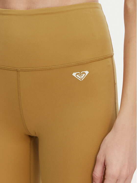 Roxy Roxy Leggings Heart Into It Ankle ERJNP03690 Zöld Slim Fit