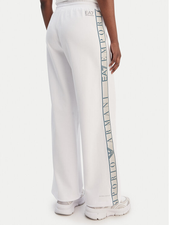 EA7 Emporio Armani EA7 Emporio Armani Долнище анцуг 7W001155 AF12501 U0002 Бял Relaxed Fit